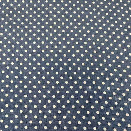 Denim Stof 145cm 41 prikker- 50cm